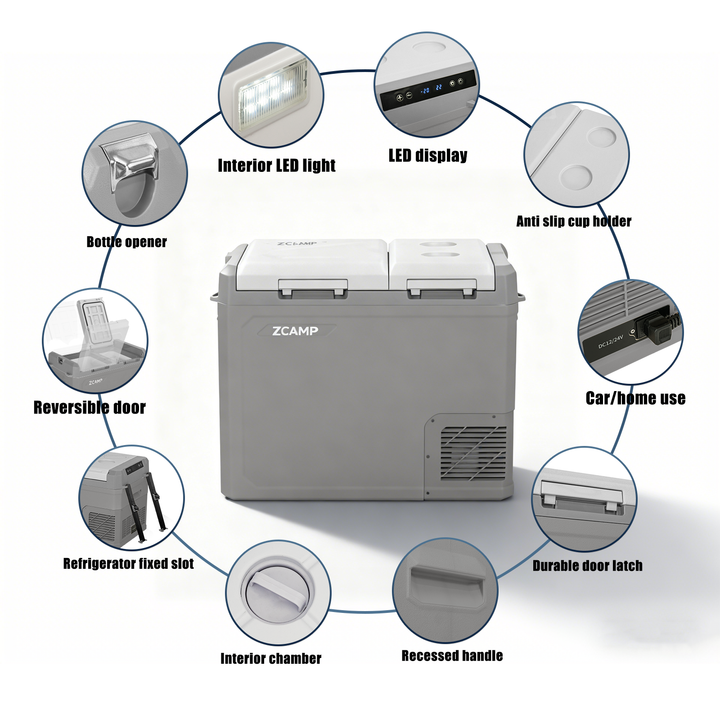 Zcamp GES55 Car Fridge Freezer