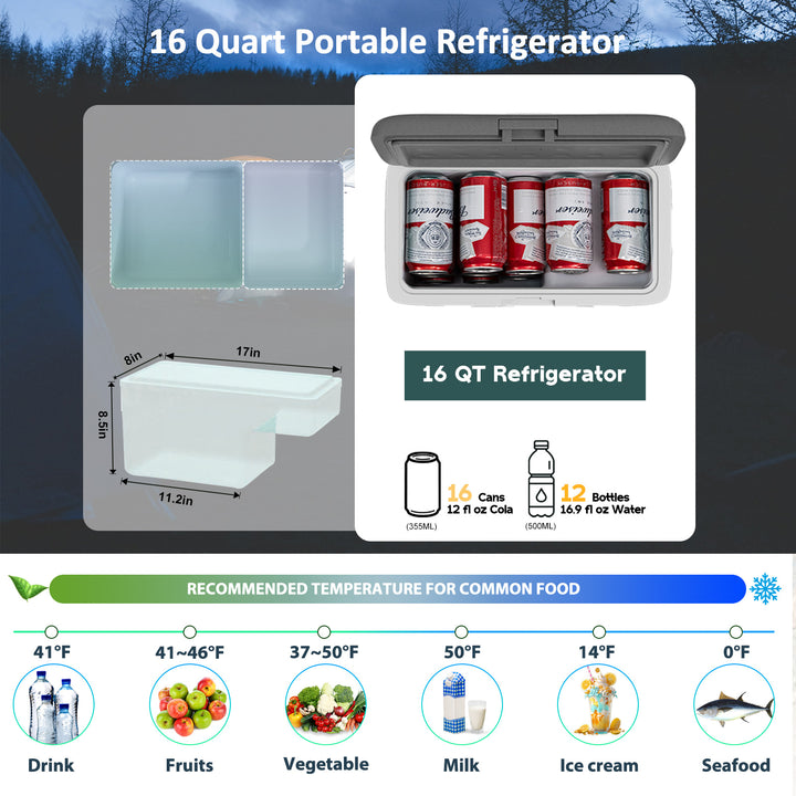 Alpicool MG15 Portable Car Fridge