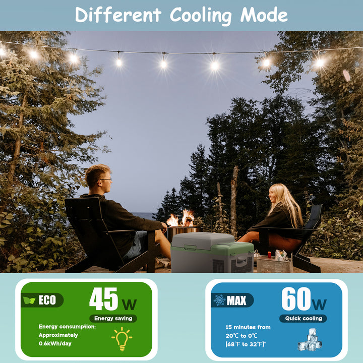 Alpicool Y19E Green Portable Car Fridge