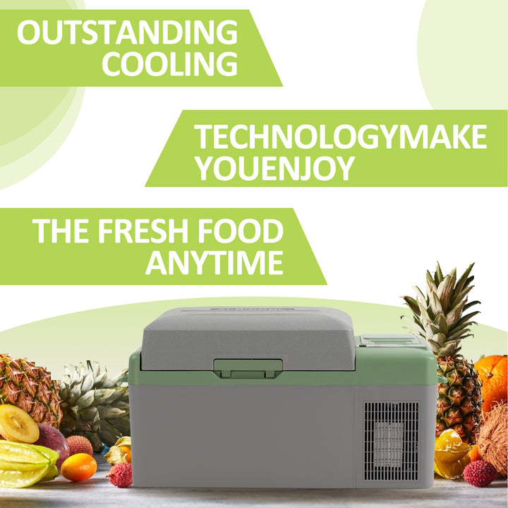 Alpicool Y19E Green Portable Car Fridge